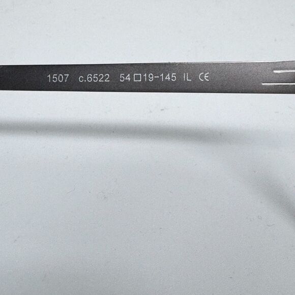 Prodesign Denmark Eyeglasses 1507 C. 6522 Silver Frames 54-19 145 H15546 - Picture 5 of 7